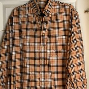 Vintage men's Burberry button down shirt novachek